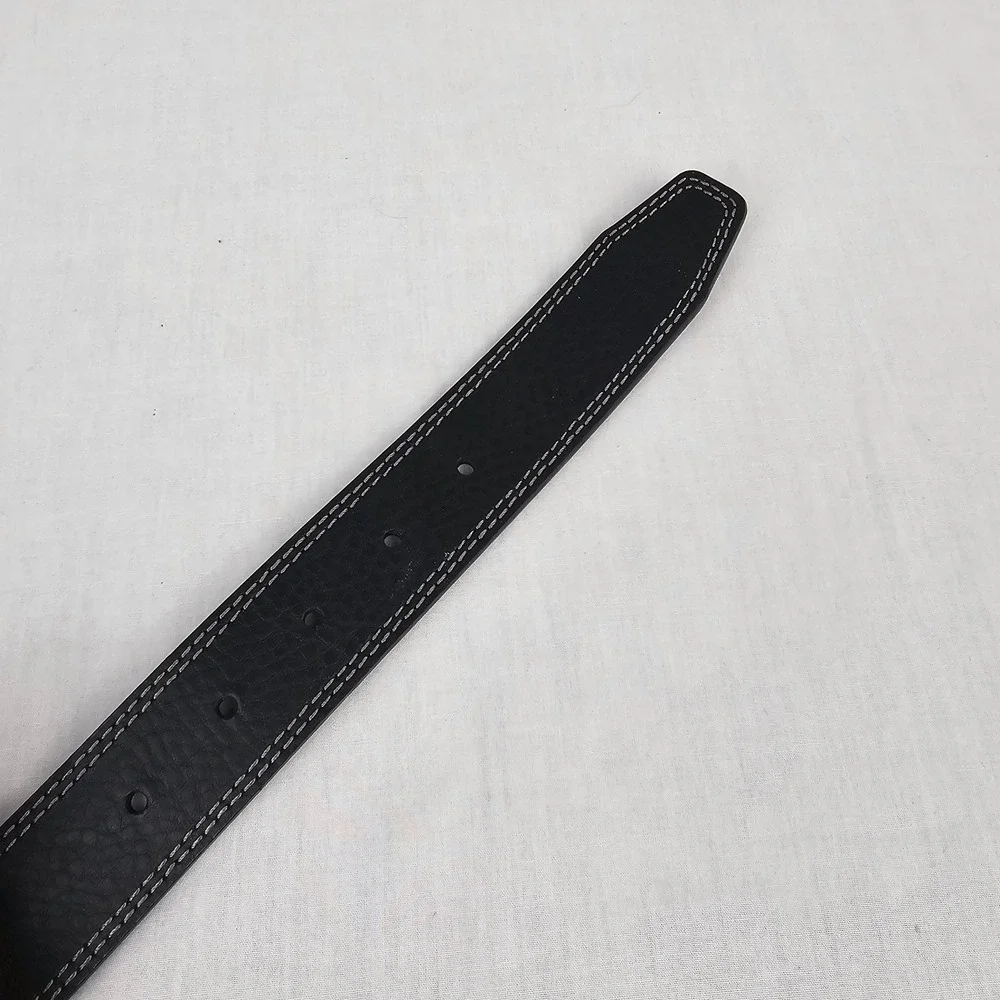 Nike Mens‎ Reversible Leather Belt Black Brown Silver Buckle Swoosh Logo Size 42